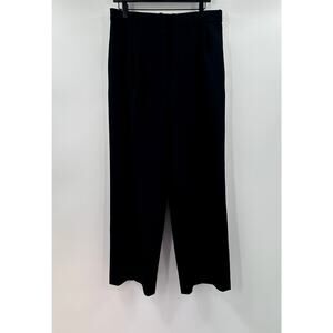 Babaton Black High Waisted Wide Leg Trouser Work Pant Size 12